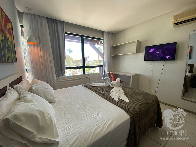 Marulhos Resort 403E | Flat Vista Piscinas em Muro Alto