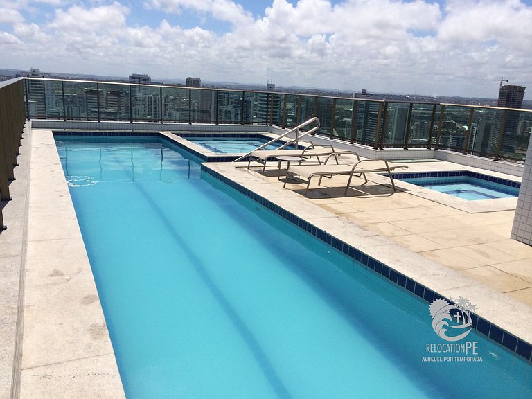 Beach Class Conselheiro 2405 | Flat Vista Mar 2 Quartos