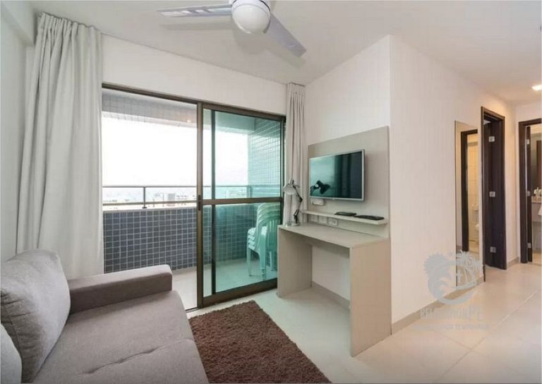 Beach Class Conselheiro 605 | Elegante Flat 2 Quartos