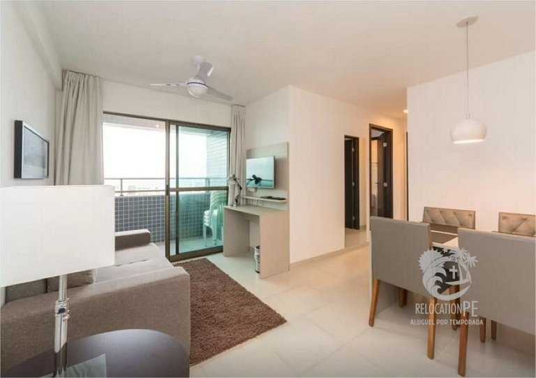 Beach Class Conselheiro 605 | Elegante Flat 2 Quartos