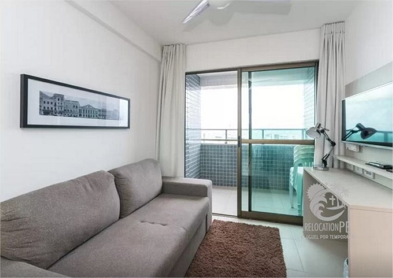 Beach Class Conselheiro 605 | Elegante Flat 2 Quartos