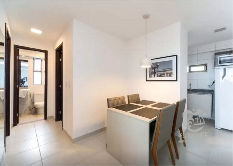 Beach Class Conselheiro 605 | Elegante Flat 2 Quartos