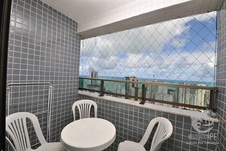 Beach Class Conselheiro 605 | Elegante Flat 2 Quartos