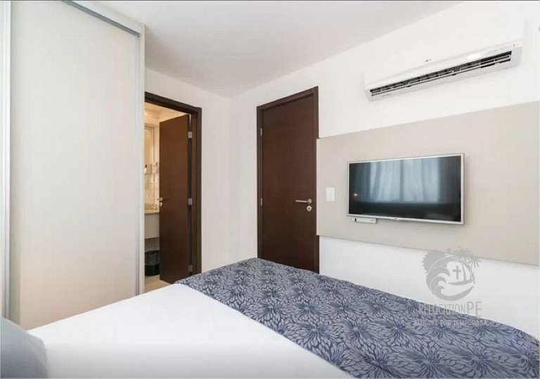 Beach Class Conselheiro 605 | Elegante Flat 2 Quartos