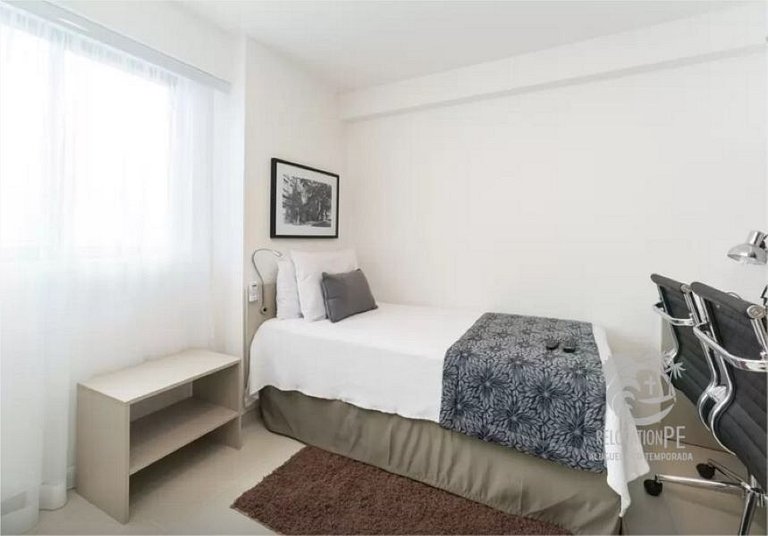 Beach Class Conselheiro 605 | Elegante Flat 2 Quartos