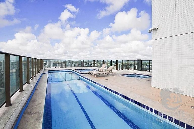 Beach Class Conselheiro - Luxury flat on the 24th floor in B