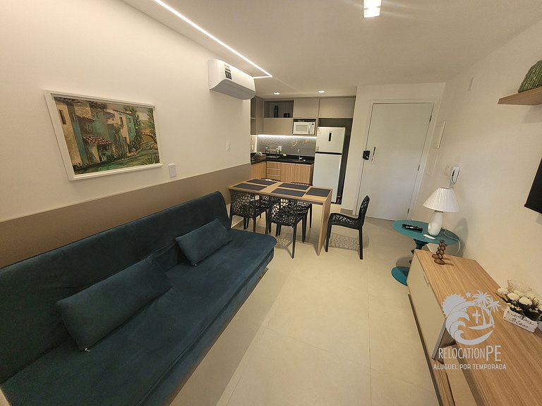 Porto Beijupirá Exclusive 05 | Flat Charmoso no Centro de Po
