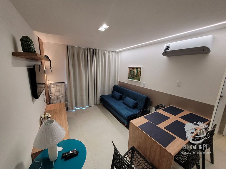 Porto Beijupirá Exclusive 05 | Flat Charmoso no Centro de Po