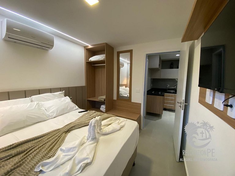 Porto Beijupirá Exclusive 05 | Flat Charmoso no Centro de Po