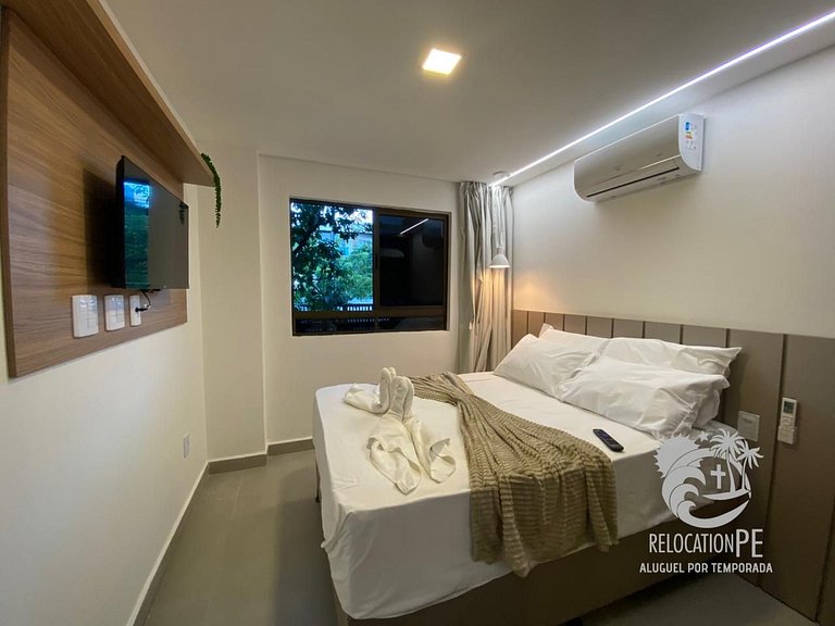 Porto Beijupirá Exclusive 05 | Flat Charmoso no Centro de Po