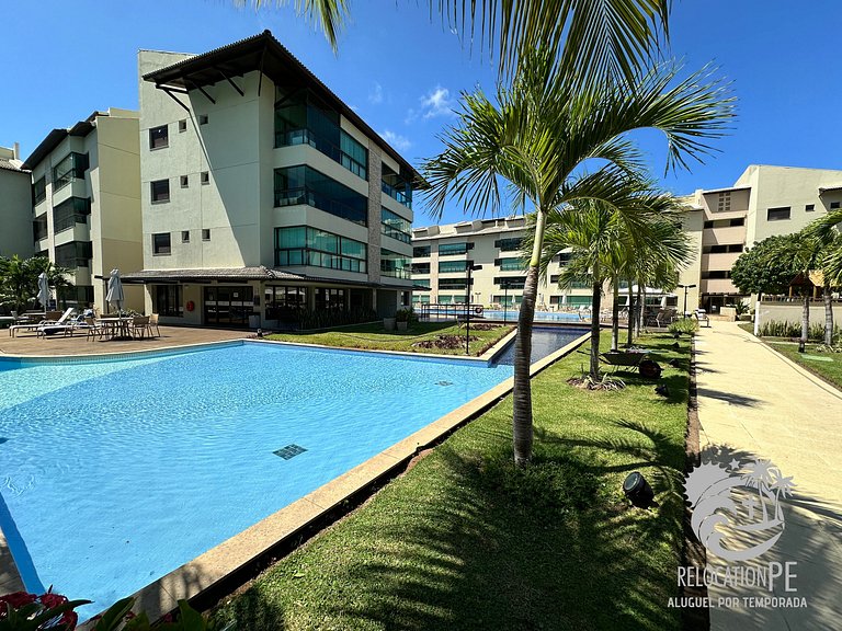 Ekoara Residence A405 | Apartamento Duplex Sky Pé na Areia e