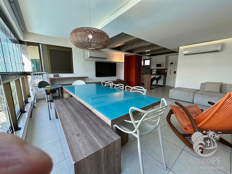 Ekoara Residence A405 | Apartamento Duplex Sky Pé na Areia e