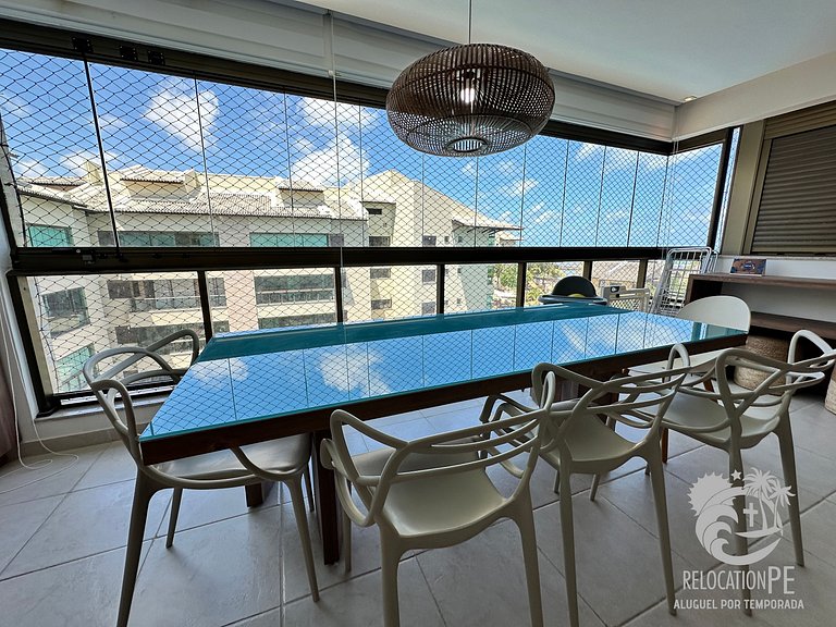 Ekoara Residence A405 | Apartamento Duplex Sky Pé na Areia e