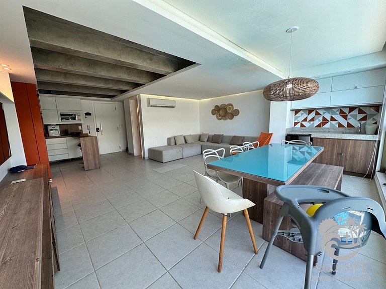 Ekoara Residence A405 | Apartamento Duplex Sky Pé na Areia e