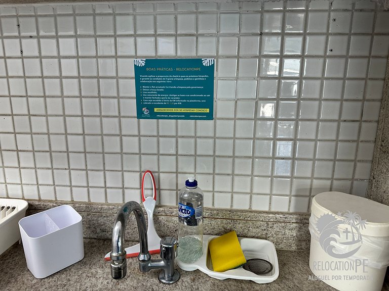 Ekoara Residence A405 | Apartamento Duplex Sky Pé na Areia e