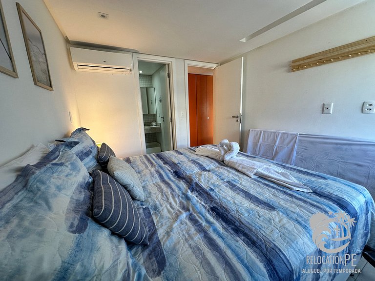 Ekoara Residence A405 | Apartamento Duplex Sky Pé na Areia e