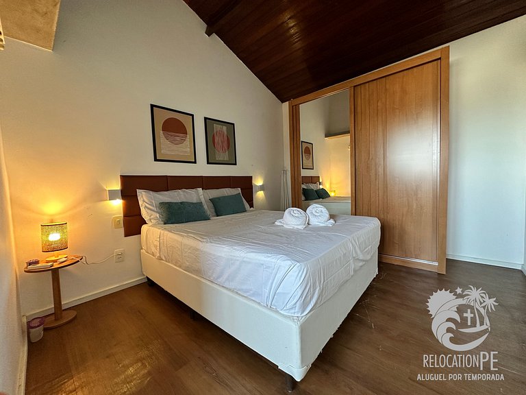 Ekoara Residence A405 | Apartamento Duplex Sky Pé na Areia e