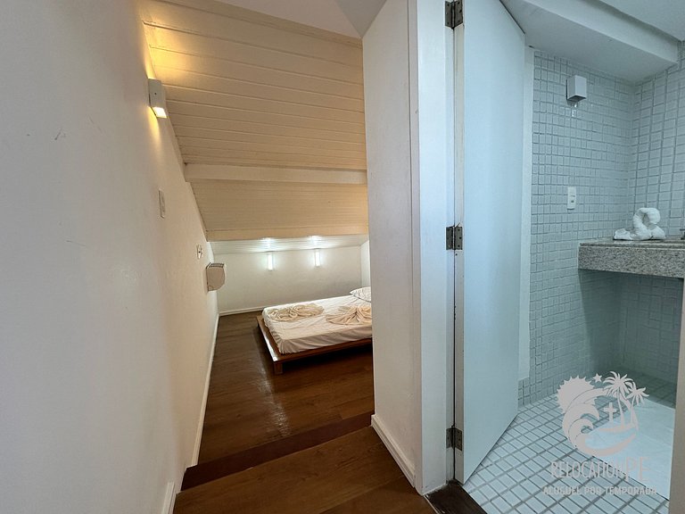 Ekoara Residence A405 | Apartamento Duplex Sky Pé na Areia e