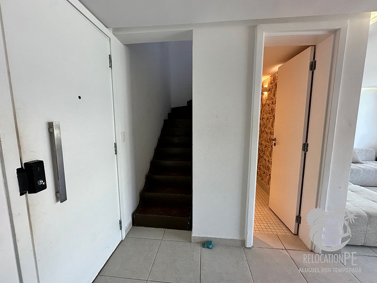 Ekoara Residence A405 | Apartamento Duplex Sky Pé na Areia e