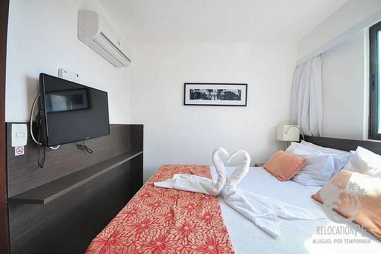 Beach Class Conselheiro - Flat de luxo no 24º andar em Boa V