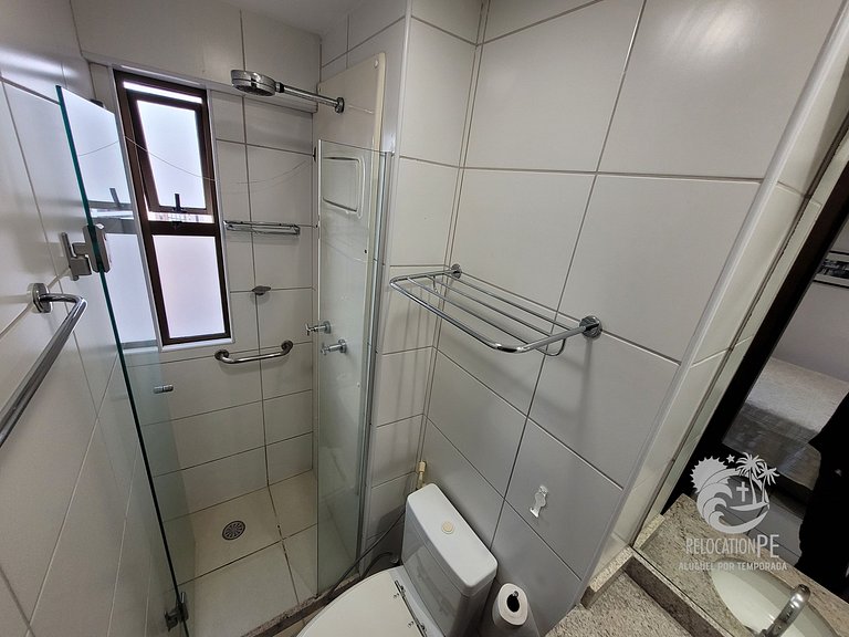 Beach Class Conselheiro - Flat de luxo no 24º andar em Boa V