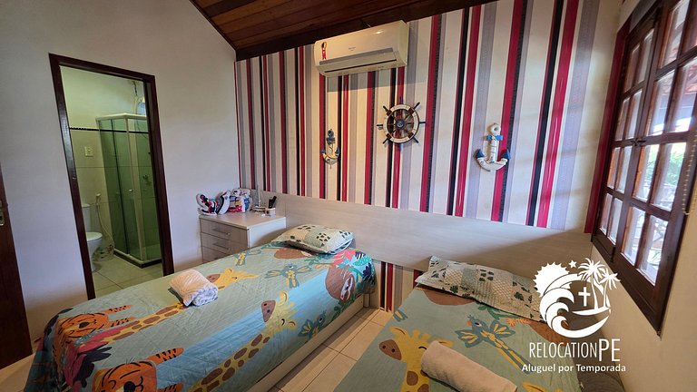 Village 3 | Casa com 4Q Hidromassagem em Carneiros