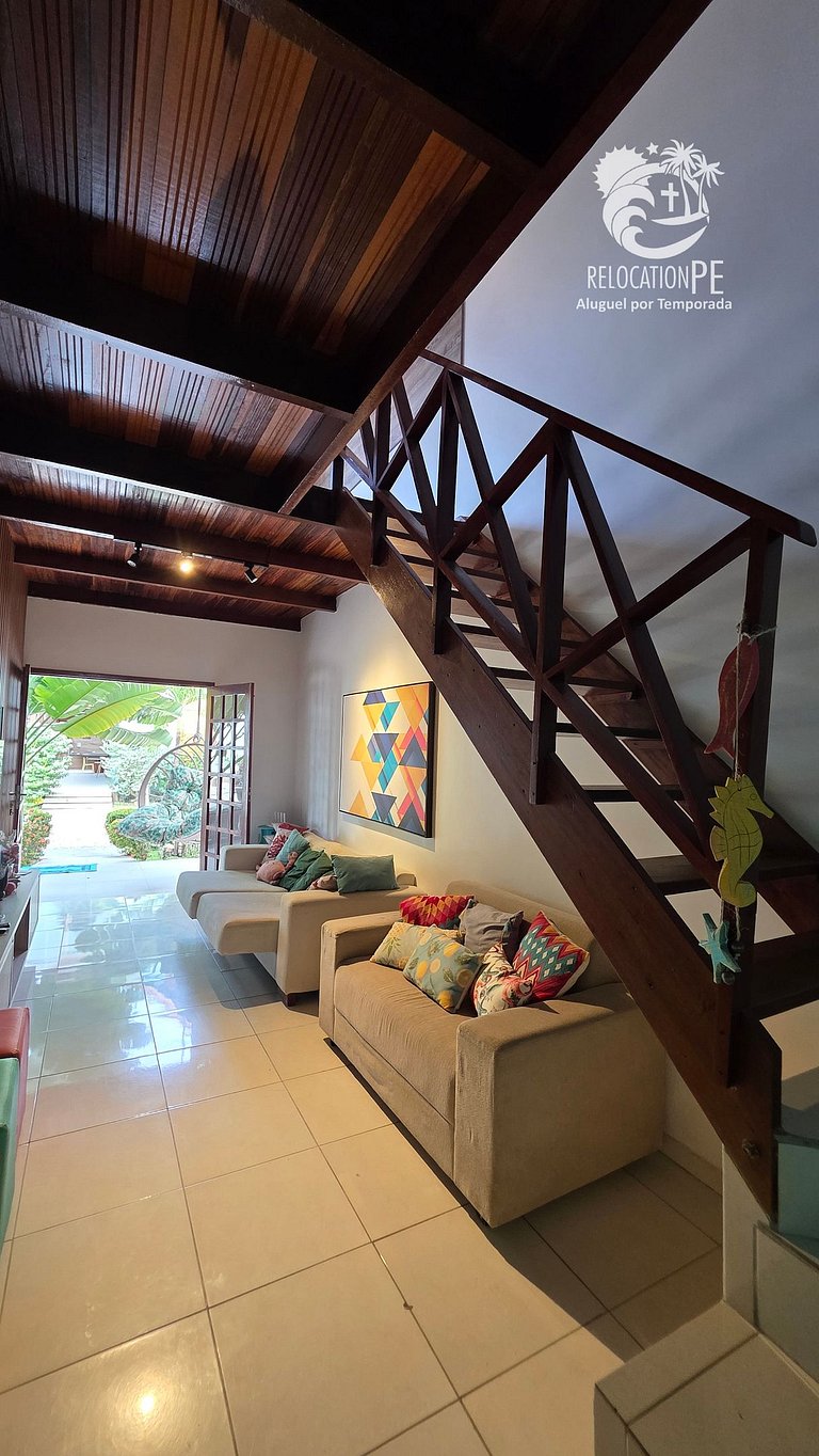 Village 3 | Casa com 4Q Hidromassagem em Carneiros