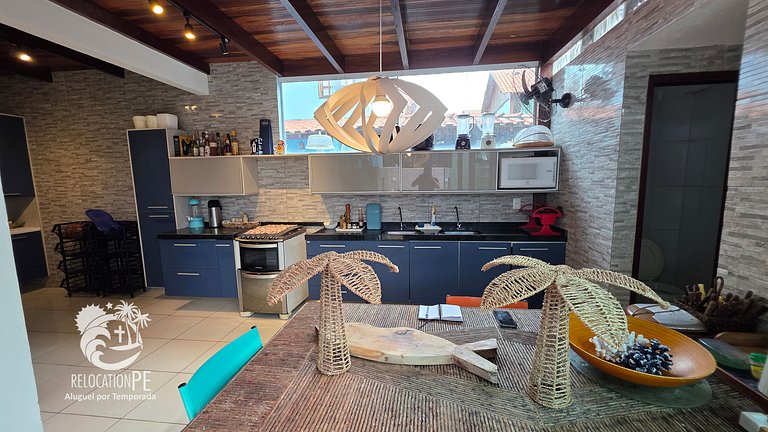 Village 3 | Casa com 4Q Hidromassagem em Carneiros
