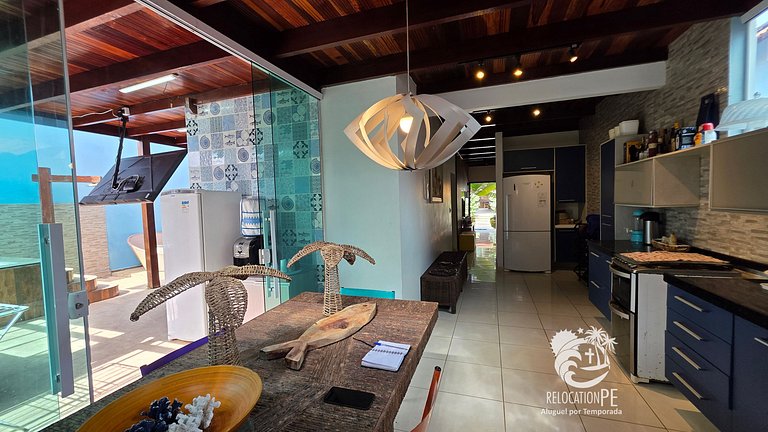 Village 3 | Casa com 4Q Hidromassagem em Carneiros