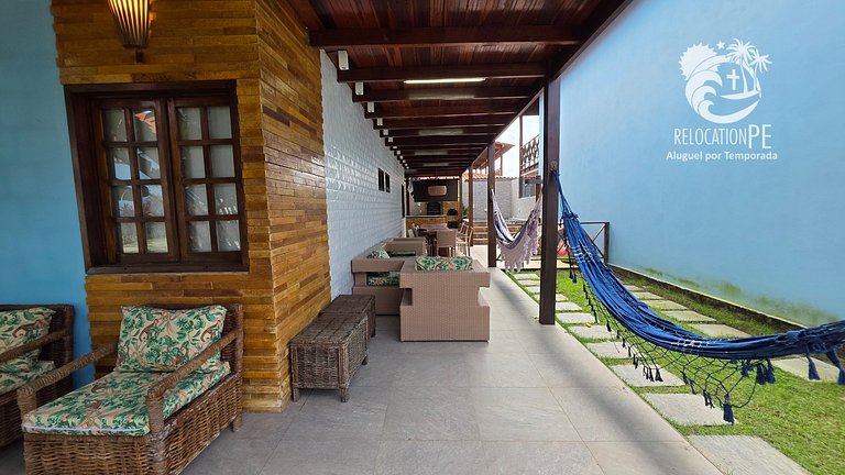 Village 3 | Casa com 4Q Hidromassagem em Carneiros