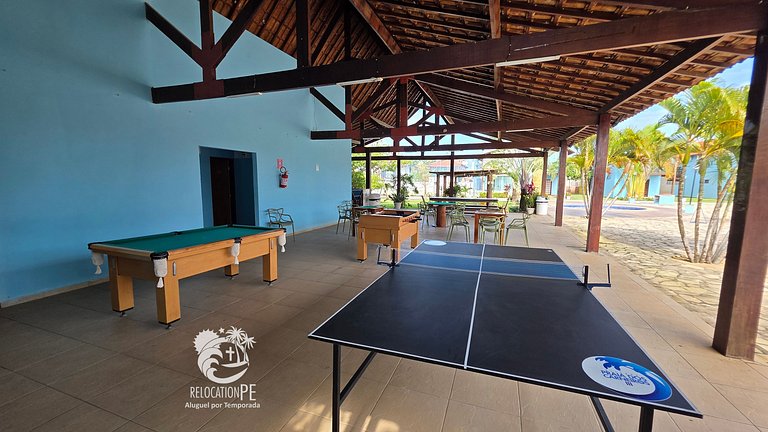 Village 3 | Casa com 4Q Hidromassagem em Carneiros