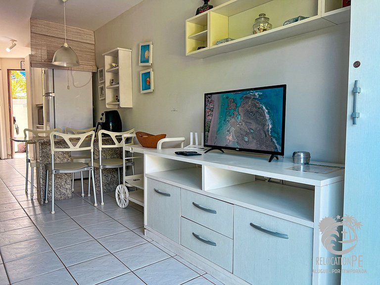 Casa com 2 quartos a 50m do mar no Merepe Residence - Porto