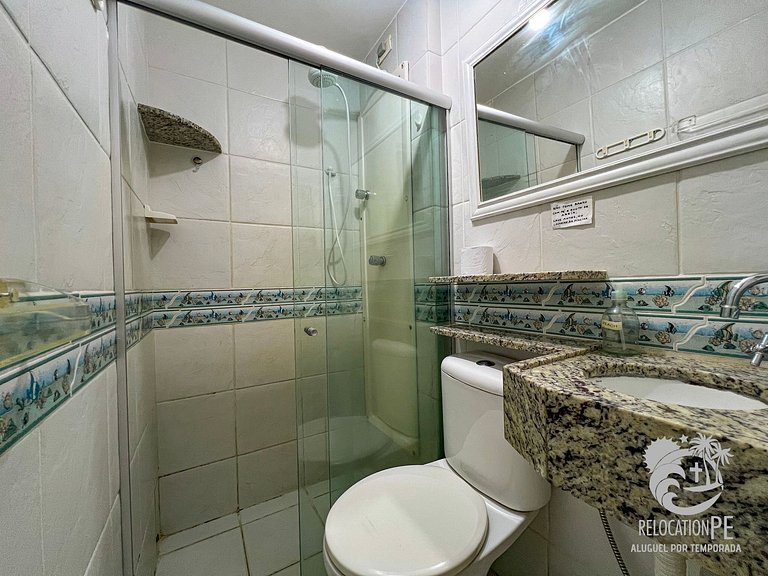 Casa com 2 quartos a 50m do mar no Merepe Residence - Porto