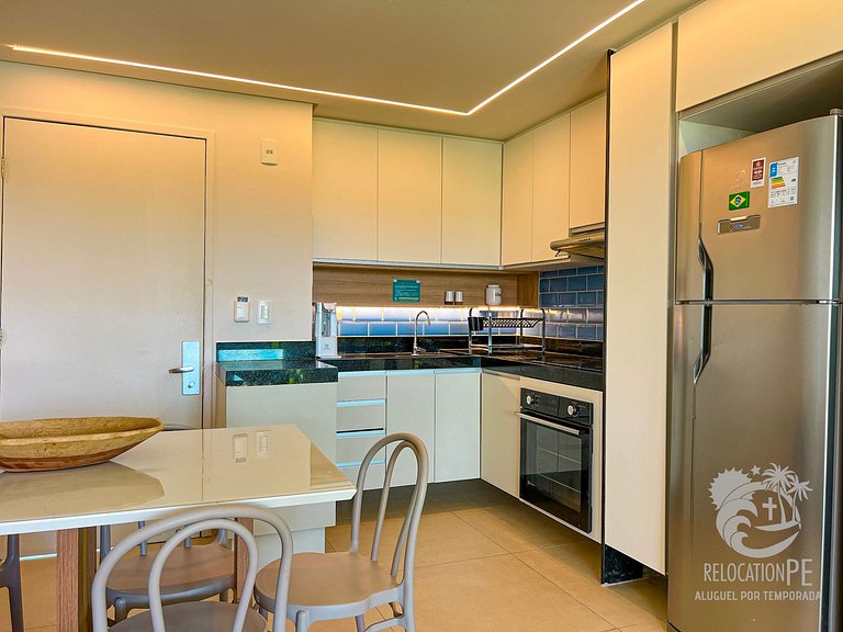 Beach Class Muro Alto - Flat with 2 Suites (up to 6 people)