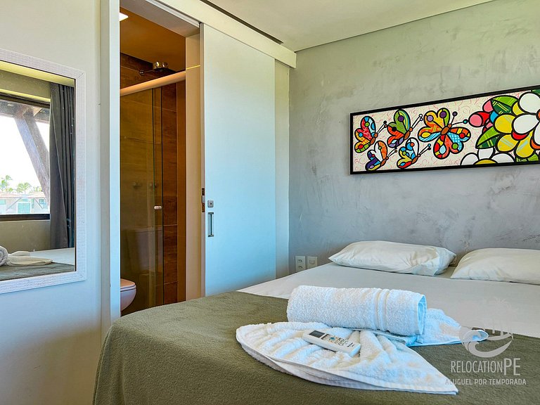 Beach Class Muro Alto - Flat with 2 Suites (up to 6 people)