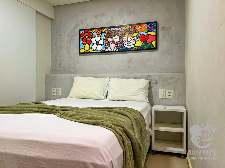 Beach Class Muro Alto - Flat with 2 Suites (up to 6 people)