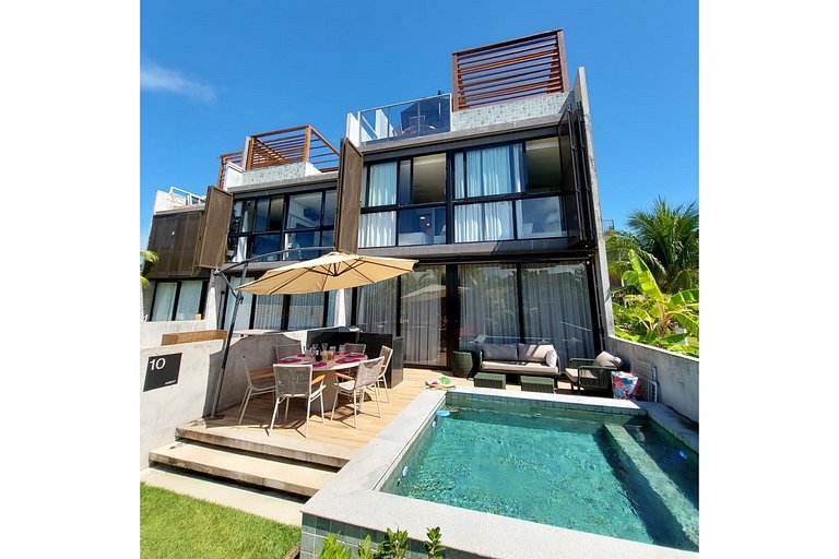 Marée Bangalôs Design Enseadinha Com Rooftop e 2 Ofurôs Priv